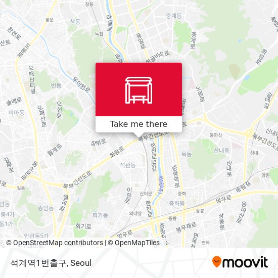 석계역1번출구 map