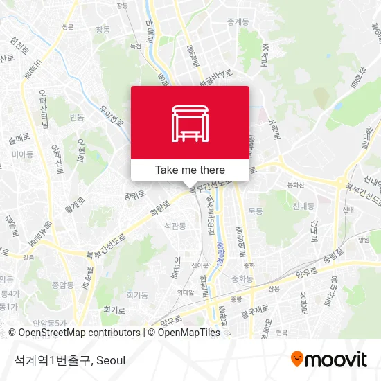 석계역1번출구 map