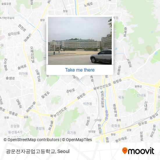 광운전자공업고등학교 map