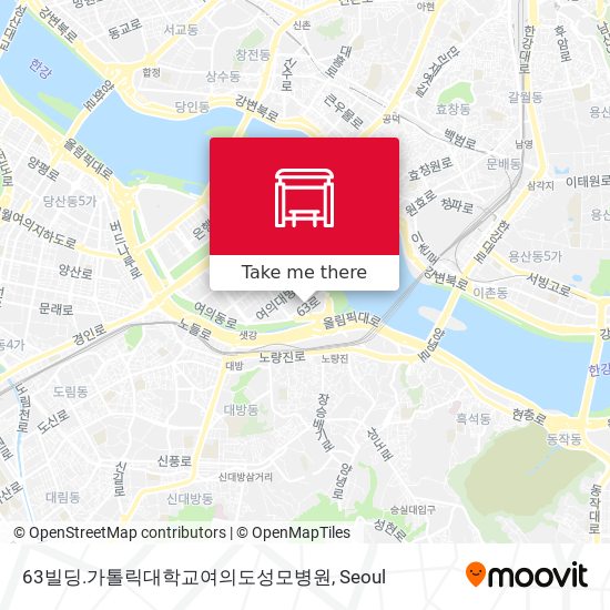 63빌딩.가톨릭대학교여의도성모병원 map