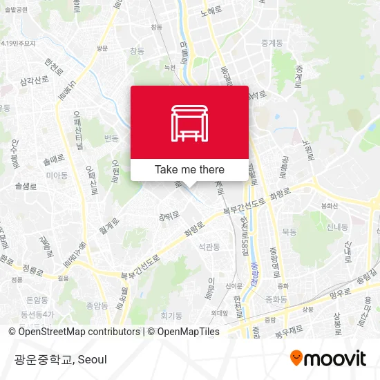 광운중학교 map