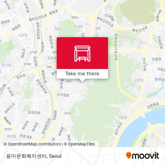 용마문화복지센터 map