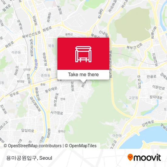 용마공원입구 map