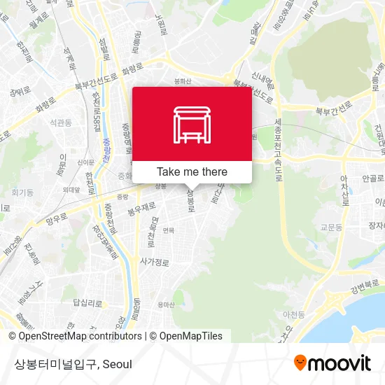 상봉터미널입구 map