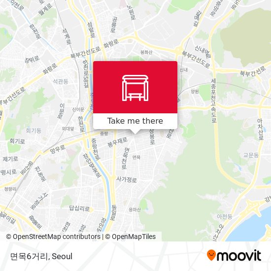 면목6거리 map