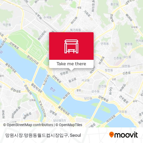 망원시장.망원동월드컵시장입구 map