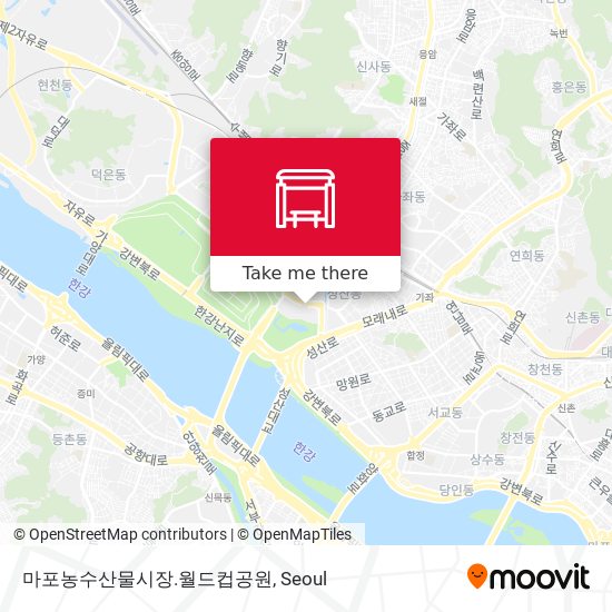 마포농수산물시장.월드컵공원 map