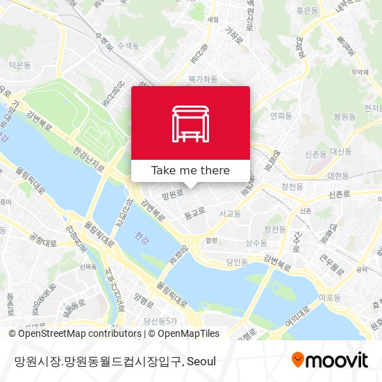 망원시장.망원동월드컵시장입구 map