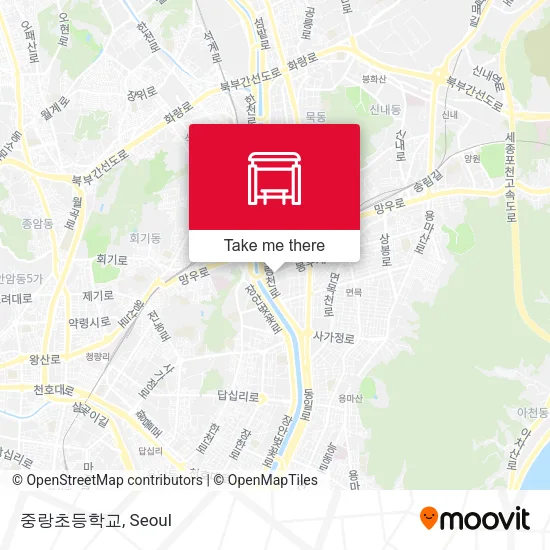 중랑초등학교 map