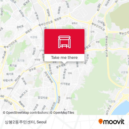 상봉2동주민센터 map