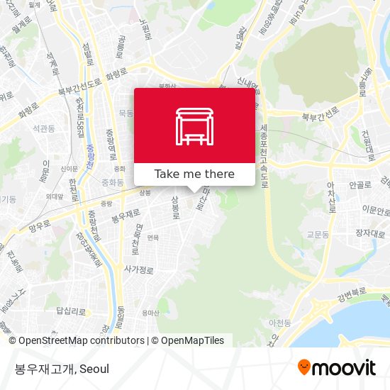 봉우재고개 map