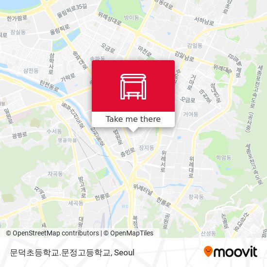 문덕초등학교.문정고등학교 map