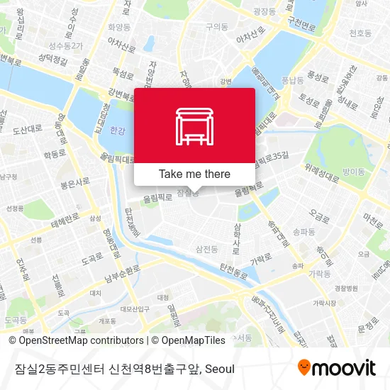 잠실2동주민센터 신천역8번출구앞 map