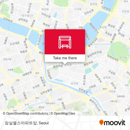 잠실엘스아파트앞 map