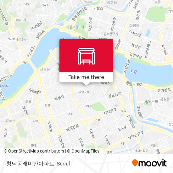 청담동래미안아파트 map