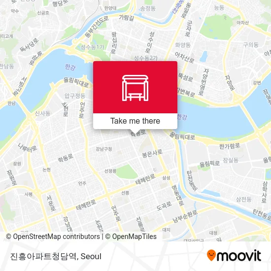 진흥아파트청담역 map