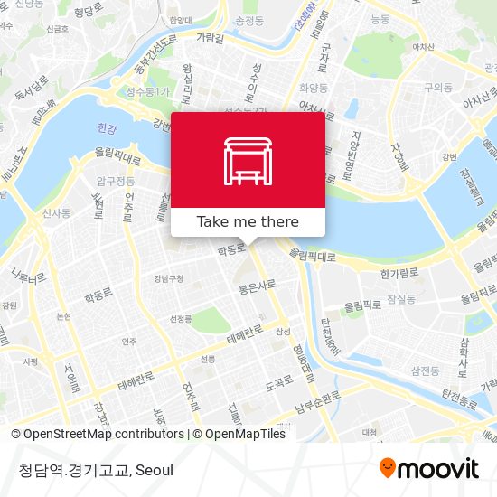 청담역.경기고교 map