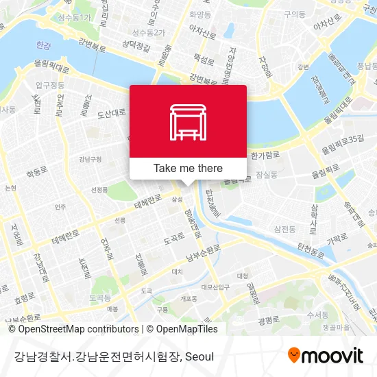 강남경찰서.강남운전면허시험장 map