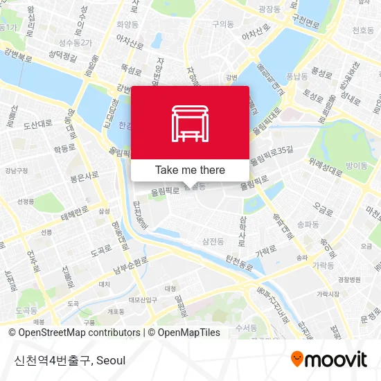 신천역4번출구 map