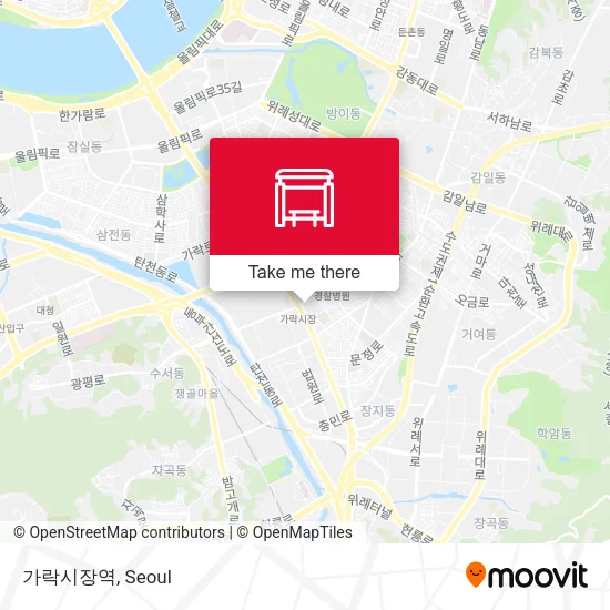 가락시장역 map