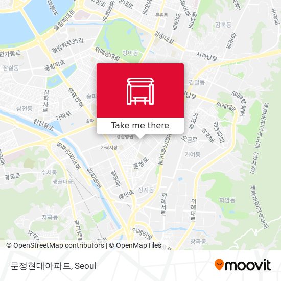 문정현대아파트 map