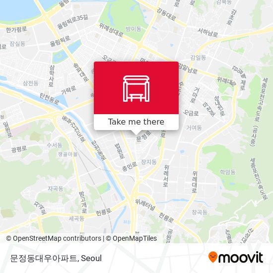 문정동대우아파트 map