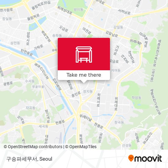 구송파세무서 map