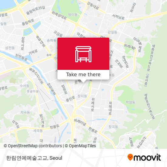 한림연예예술고교 map