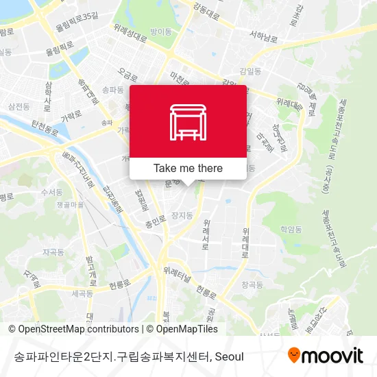 송파파인타운2단지.구립송파복지센터 map
