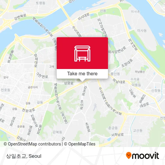 상일초교 map