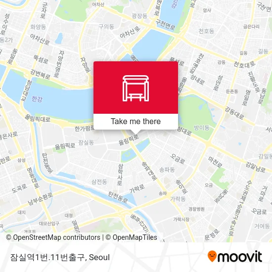 잠실역1번.11번출구 map
