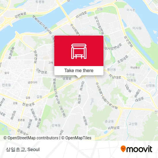 상일초교 map