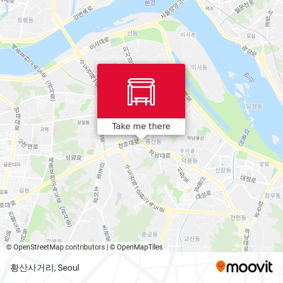 황산사거리 map
