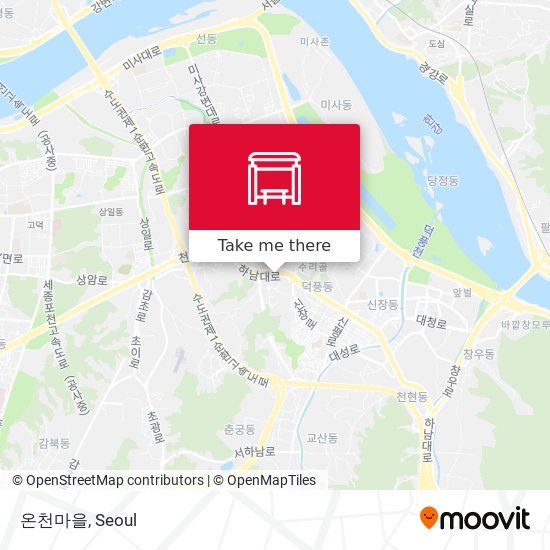 온천마을 map