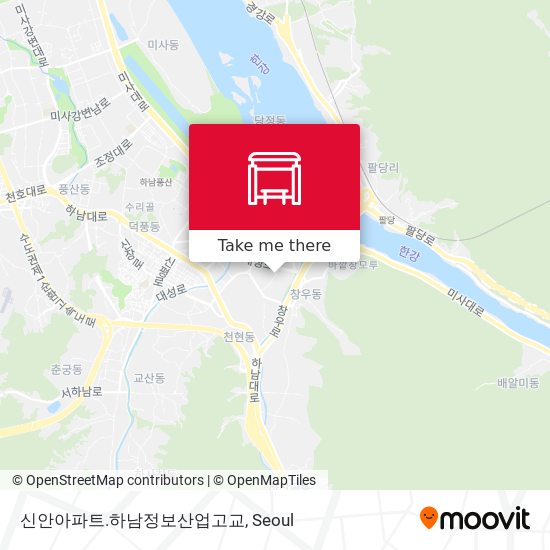 신안아파트.하남정보산업고교 map