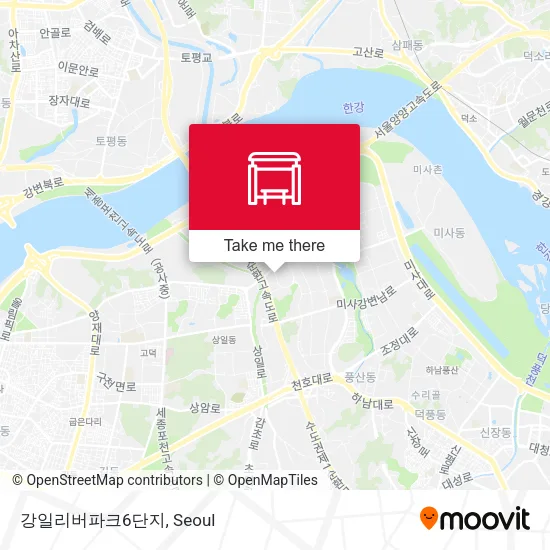 강일리버파크6단지 map