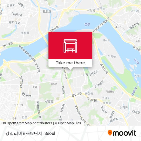 강일리버파크8단지 map