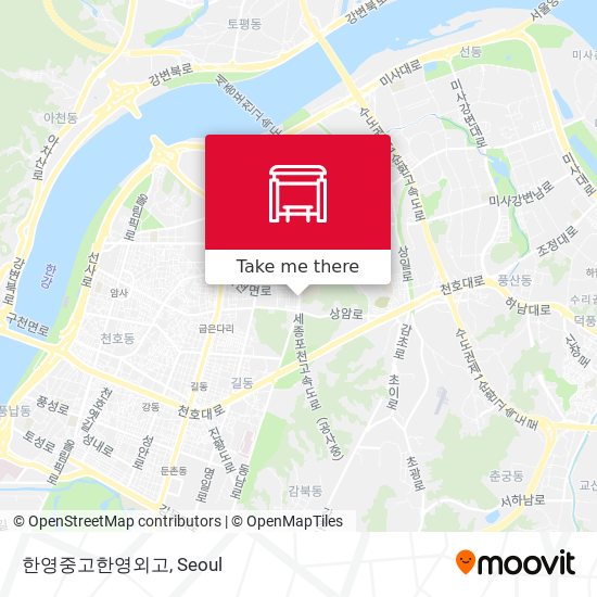 한영중고한영외고 map