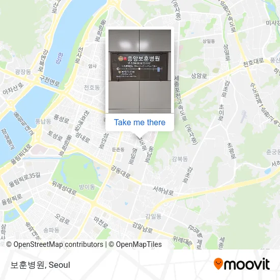 보훈병원 map