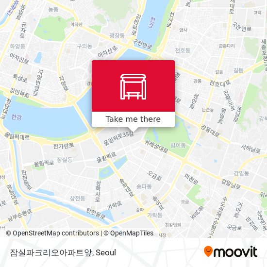 잠실파크리오아파트앞 map