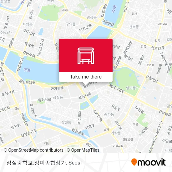 잠실중학교.장미종합상가 map