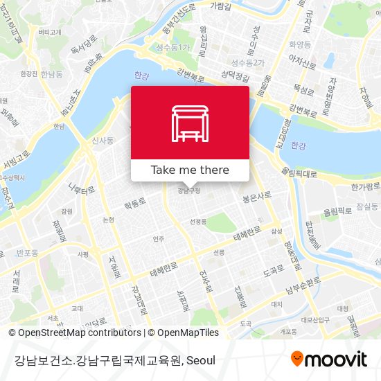 강남보건소.강남구립국제교육원 map