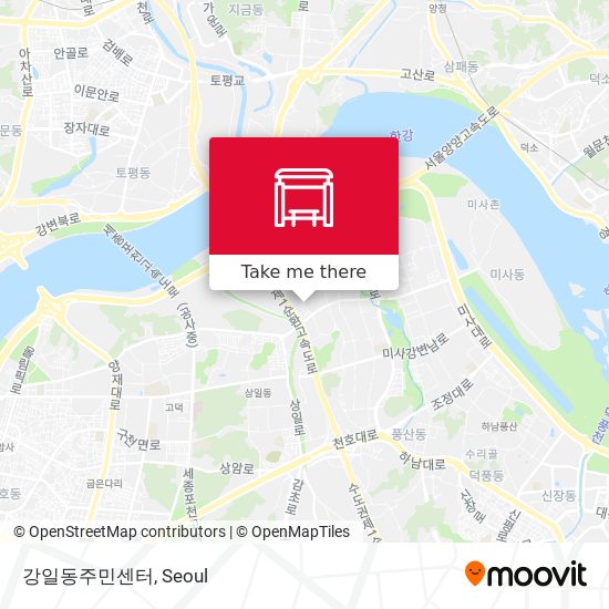 강일동주민센터 map