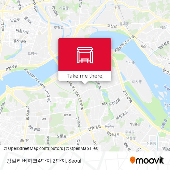 강일리버파크4단지.2단지 map