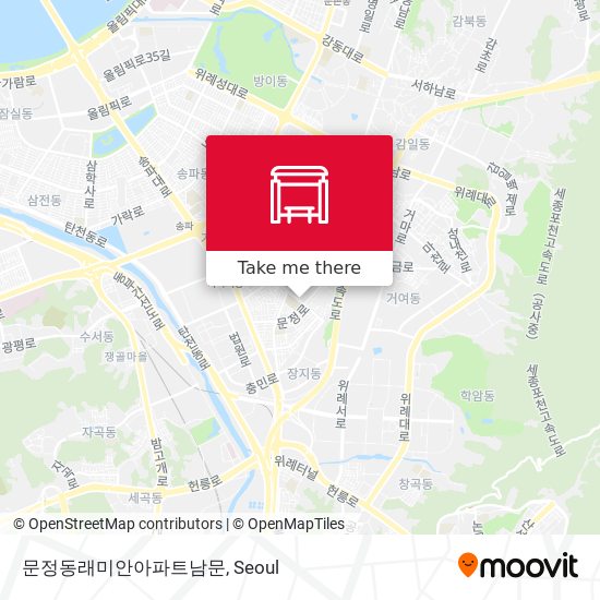 문정동래미안아파트남문 map