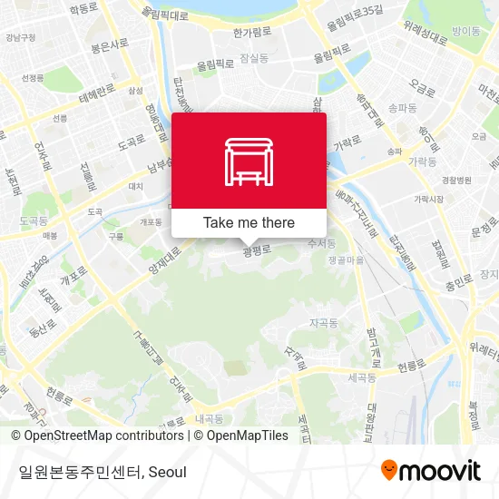 일원본동주민센터 map