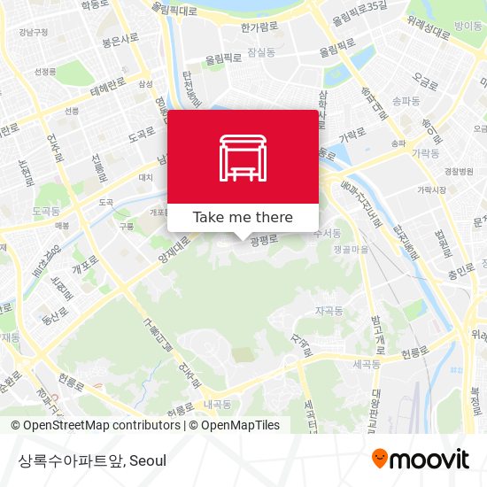 상록수아파트앞 map