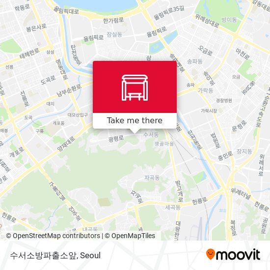 수서소방파출소앞 map