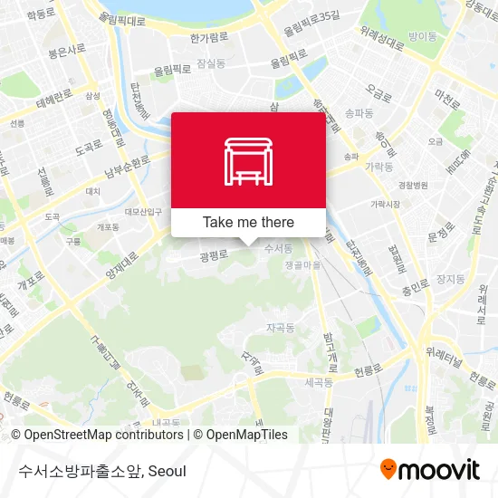 수서소방파출소앞 map