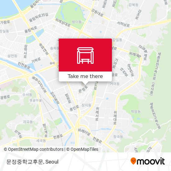 문정중학교후문 map